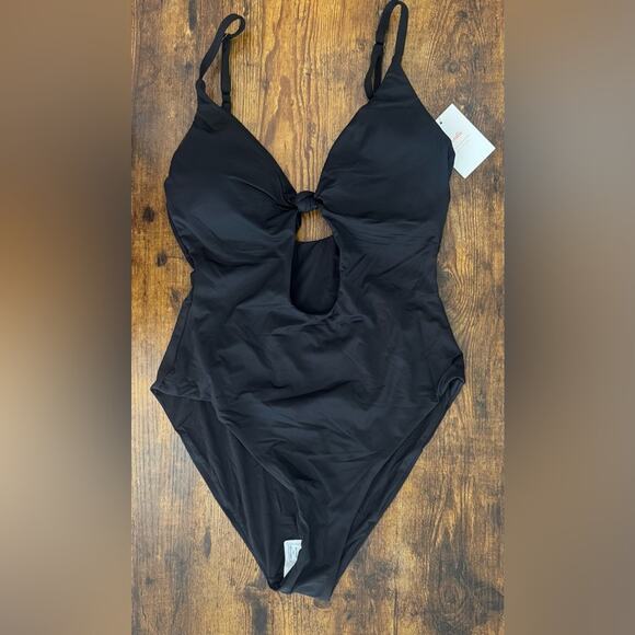 NWT Andie Swim The Santorini one piece swimsuit in black Size XL - Picture 7 of 13